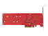 DUAL-M2-PCIE-CARD-B - StarTech.com Dual M.2 PCIe SSD Adapter Card, x8 / x16 Dual NVMe or AHCI M.2 SSD to PCI Express 4.0, Up to 7.8GBps/Drive, For 2242/2260/2280/22110mm PCIe M-Key M2 SSDs, Bifurcation Required - Bottom