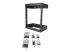 RK12WALLOA - Startech 12U 19" Wall Mount Network Rack, Adjustable Depth 12-20" 2 Post Open Frame Server Room Rack for AV/Data/ IT Communication/Computer Equipment/Switch with Cage Nuts & Screws - Front