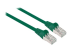 735223 - Intellinet Network Patch Cable, Cat6, 0.5m, Green, Copper, S/FTP, LSOH / LSZH, PVC, RJ45, Gold Plated Contacts, Snagless, Booted, Lifetime Warranty, Polybag - Left-angle