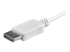 CDP2DPMM1MW - StarTech.com 3ft/1m USB C to DisplayPort 1.2 Cable 4K 60Hz, USB-C to DisplayPort Adapter Cable HBR2, USB Type-C DP Alt Mode to DP Monitor Video Cable, Compatible with Thunderbolt 3, White - Close up