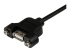 USBPNLAFAM3 - StarTech.com 3 ft Panel Mount USB Cable A to A F/M - Right-angle