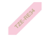 TZERE34 - Brother TZe-RE34 - Gold on pink - Left-angle