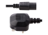 PXT101UK3M - StarTech.com 10ft (3m) UK Computer Power Cable, 18AWG, BS 1363 to C13 Power Cord, 10A 250V, Black Replacement AC Power Cord, TV/Monitor Power Cable, BS 1363 to IEC 60320 C13 Kettle Lead - Front