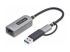 C21GA-USB-ETHERNET - StarTech.com USB-C to Ethernet Adapter w/USB-A Adapter, Realtek RTL8153B - Right-angle