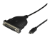 ICUSBCPLLD25 - StarTech.com USB C to Parallel Printer Cable - Right-angle