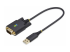 1P1FFC-USB-SERIAL - StarTech 1ft (30cm) USB to Serial Adapter Cable, COM Retention, RS232 - Right-angle