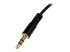 MU1MMSRA - Startech 1 ft. (0.3 m) Right Angle 3.5 mm Audio Cable - Close up