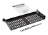 SRSHELF2P1USHRT - Eaton Tripp Lite Series SmartRack 1U Cantilever Fixed Rack Shelf - Left-angle