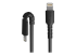 RUSBCLTMM1MB - StarTech.com 3 ft(1m) Durable Black USB-C to Lightning Cable, Heavy Duty Rugged Aramid Fiber USB Type C to Lightning Charger/Sync Power Cord, Apple MFi Certified iPad/iPhone 12 Pro Max - Close up