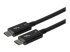 TBLT34MM80CM - StarTech.com 2.6ft (80cm) Thunderbolt 3 Cable, 40Gbps, 100W PD, 4K/5K Video, Thunderbolt-Certified, Compatible w/ TB4/USB 3.2/DisplayPort - Close up