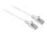 735254 - Intellinet Network Patch Cable, Cat6, 0.5m, White, Copper, S/FTP, LSOH / LSZH, PVC, RJ45, Gold Plated Contacts, Snagless, Booted, Lifetime Warranty, Polybag - Left-angle