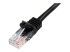 45PAT5MBK - StarTech.com 5m Black Cat5e / Cat 5 Snagless Patch Cable 5 m - Close up