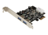 PEXUSB3S25 - StarTech.com 2 Port PCI Express (PCIe) SuperSpeed USB 3.0 Card Adapter with UASP - Left-angle