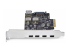 PS4C3IA3-USB-C-CARD - StarTech.com 5-Port USB PCIe Card, USB 3.2 10Gbps, PCI Express Card with 4x USB-C Ports, 1x USB-A Internal Port, USB PCIe Controller Card, Windows/macOS/Linux - Close up
