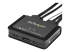 SV211DPUA4K - StarTech.com 2 Port DisplayPort KVM Switch, 4K 60Hz, Compact Dual Port UHD DP 1.2 USB Desktop KVM Switch w/ Integrated 4ft Cables & Audio, Bus Powered & Remote Switching, MacBook ThinkPad - Close up