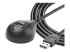 USB3SEXT5DKB - StarTech 5ft SuperSpeed USB 3.0 Extension Cable for Desktop - Right-angle