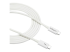 TBLT3MM2MW - StarTech 6.6ft (2m) Thunderbolt 3 Cable, 20Gbps, 100W PD, 4K Video, Thunderbolt-Certified, Compatible w/ TB4/USB 3.2/DisplayPort - Left-angle