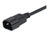PXT1001M - StarTech.com 1m (3ft) Power Extension Cord, C14 to C13, 10A 125V, 18AWG, Black Computer Power Cord Extension, Power Supply Extension Cable, IEC-320-C14 to IEC-320-C13 AC Power Cable - Close up