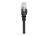 320740 - Intellinet Network Patch Cable, Cat5e, 1m, Black, CCA, U/UTP, PVC, RJ45, Gold Plated Contacts, Snagless, Booted, Lifetime Warranty, Polybag - Close up