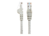 N6LPATCH1MGR - StarTech.com 1m LSZH CAT6 Ethernet Cable, 10 Gigabit Snagless RJ45 100W PoE Network Patch Cord with Strain Relief, CAT 6 10GbE UTP, Grey, Individually Tested/ETL, Low Smoke Zero Halogen - Multi-angle