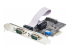 2S232422485-PC-CARD - StarTech.com 2-Port Serial PCIe Card, Dual-Port PCI Express to RS232/RS422/RS485 (DB9) Serial Card, Low-Profile Brackets Incl., 16C1050 UART, TAA-Compliant, Windows/Linux, TAA Compliant - Left-angle