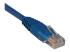 N002-003-BL - Eaton Tripp Lite Series Cat5e 350 MHz Molded (UTP) Ethernet Cable (RJ45 M/M), PoE - Left-angle