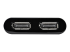 USB32DP24K60 - StarTech.com USB 3.0 to Dual DisplayPort Adapter 4K 60Hz, DisplayLink Certified, Video Converter with External Graphics Card - Right side