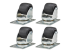 SRCASTER - Eaton Tripp Lite Series SmartRack Rolling Caster Kit, 4 pack - Back