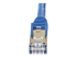6ASPAT5MBL - StarTech.com 5m CAT6A Ethernet Cable, 10 Gigabit Shielded Snagless RJ45 100W PoE Patch Cord, CAT 6A 10GbE STP Network Cable w/Strain Relief, Blue, Fluke Tested/UL Certified Wiring/TIA - Close up