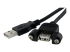 USBPNLAFAM3 - StarTech.com 3 ft Panel Mount USB Cable A to A F/M - Right-angle