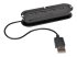 U222-004 - Eaton Tripp Lite series 4-Port USB 2.0 Compact Mobile Hi-Speed Ultra-Mini Hub w/ Cable - Left-angle