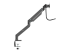 ARMSLMBARDUO - StarTech.com Desk Mount Dual Monitor Arm, Ergonomic Dual Monitor VESA Mount for 32" 17.6lbs (8kg) Displays, Crossbar Handle for Synchronized Full Motion, Height Adjustable, C-Clamp/Grommet - Left side