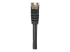 6ASPAT7MBK - Startech 7m CAT6A Ethernet Cable, 10 Gigabit Shielded Snagless RJ45 100W PoE Patch Cord, CAT 6A 10GbE STP Network Cable w/Strain Relief, Black, UL Certified Wiring/TIA - Close up