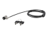 LTLOCKKEY - StarTech.com 6ft (2m) Laptop Cable Lock with Keys, Keyed Security Cable Lock for Compatible K-Slot Laptops, Desktops, Computers & Other Devices, Anti-Theft Vinyl Coated Steel Cable Lock - Top