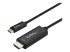 CDP2HD2MBNL - StarTech.com 6ft (2m) USB C to HDMI Cable, 4K 60Hz USB Type C to HDMI 2.0 Video Adapter Cable, Thunderbolt 3 Compatible, Laptop to HDMI Monitor/Display, DP 1.2 Alt Mode HBR2 Cable, Black - Left-angle