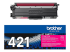 TN421M - Brother TN421M - Magenta - Front