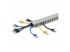 CBMWD3825 - StarTech.com Open Slot Cable Management Raceway with Cover, 1-1/2"(38mm)W x 1"(25mm)H, 6.5ft(2m) length, 1/4"(8mm) Slots, PVC Network Cable Hider/Wall Wire Duct, Max 20 Cables, UL Listed - Right-angle