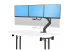 3M1A3SG-MONITOR-ARM - StarTech.com Crossbar Triple Monitor Desk Mount, VESA 75x75/100x100 - Right-angle