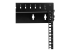 RK15WALLOA - StarTech.com 15U 19" Wall Mount Network Rack, Adjustable Depth 12-20" 2 Post Open Frame Server Room Rack for AV/Data/ IT Communication/Computer Equipment/Switch with Cage Nuts & Screws - Close up