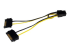 SATPCIEXADAP - StarTech.com 6in SATA Power to 6 Pin PCI Express Video Card Power Cable Adapter - Right-angle
