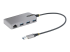 5G3AGBB-USB-A-HUB - StarTech.com 3-Port USB Hub with Ethernet, 3x USB-A Ports, Gigabit Ethernet RJ45, USB 3.0 5Gbps, Bus-Powered, USB Hub w/ GbE and 1ft/30cm Long Cable, Portable Laptop USB Hub - Left-angle