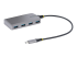5G4AB-USB-C-HUB - StarTech.com 4-Port USB-C Hub, USB 3.0 5Gbps, Bus Powered, USB Type-C to 4x USB-A Hub with Optional Auxiliary Power Input, Portable Desktop/Laptop USB Hub with 1ft (30cm) Attached Cable - Left-angle