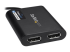 USB32DP24K60 - StarTech.com USB 3.0 to Dual DisplayPort Adapter 4K 60Hz, DisplayLink Certified, Video Converter with External Graphics Card - Close up