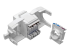 N238-001-GY-TF - Eaton Tripp Lite Series Cat6/Cat5e Toolless Keystone Jack RJ45 Shuttered, Dust Cap PoE/PoE+ Compliant, White, TAA - Inside