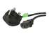 PXT101UK3M - StarTech.com 10ft (3m) UK Computer Power Cable, 18AWG, BS 1363 to C13 Power Cord, 10A 250V, Black Replacement AC Power Cord, TV/Monitor Power Cable, BS 1363 to IEC 60320 C13 Kettle Lead - Right-angle