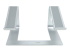 LAPTOP-STAND-SILVER - StarTech.com Laptop Stand for Desk, 5kg/11lb, Aluminum, Silver, Ergonomic - Front