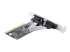 PCI2S5502 - StarTech.com 2-Port PCI RS232 Serial Adapter Card, PCI Serial Port Expansion Controller Card, PCI to Dual Serial DB9 Card, Standard (Installed) & Low Profile Brackets, Windows/Linux - Top