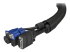 WKSTNCM - StarTech.com 6.5' (2m) Cable Management Sleeve, Flexible Coiled Cable Wrap, 1.0-1.5" dia. Expandable Sleeve, Polyester Cord Manager/Protector/Concealer, Black Trimmable Cable Organizer - Close up