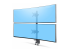 H2MPV-MONITOR-MOUNT - StarTech.com Desk Mount For 2x Vertically Stacked Monitors, Dual 49", TAA - Right-angle