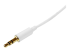 MU2MMMSWH - StarTech.com 2m White Slim 3.5mm Stereo Audio Cable - Right-angle